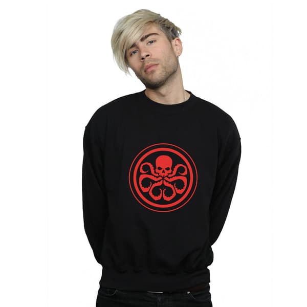 Marvel Herr Hydra Logo Sweatshirt M Svart Black M