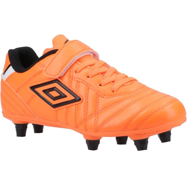 Umbro Speciali Liga fotbollsskor i fast läder för barn Orange 10 UK Child