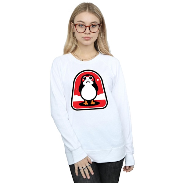 Star Wars Dam/Damer The Last Jedi Porgs Badge Sweatshirt M White M