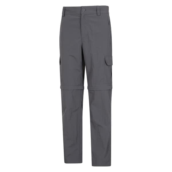 Mountain Warehouse Mens Explore Convertible Trousers 28R Grå Grey 28R