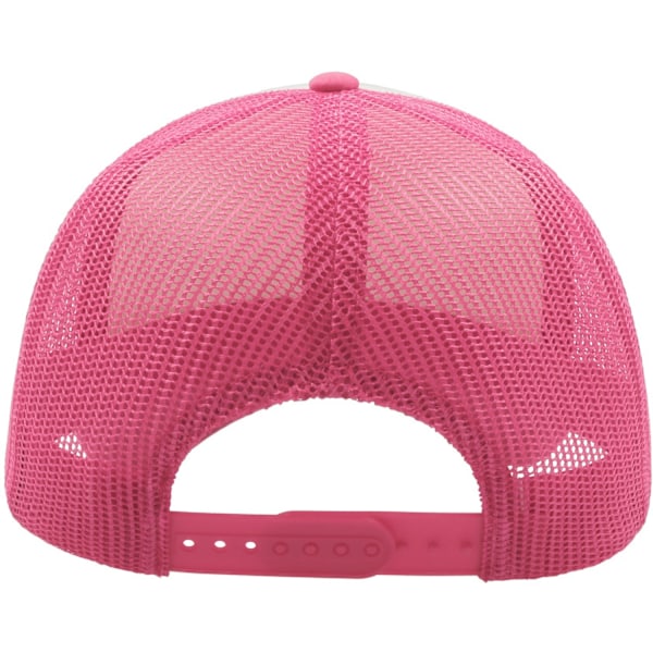 Atlantis Unisex Adult Rapper 5 Panel Trucker Cap One Size Fluor Fluorescent Fuchsia One Size