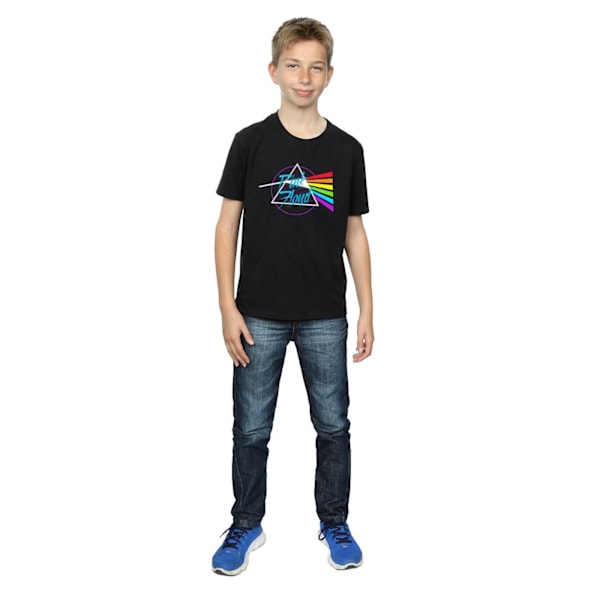 Pink Floyd Boys Neon Darkside T-Shirt 5-6 år Svart Black 5-6 Years