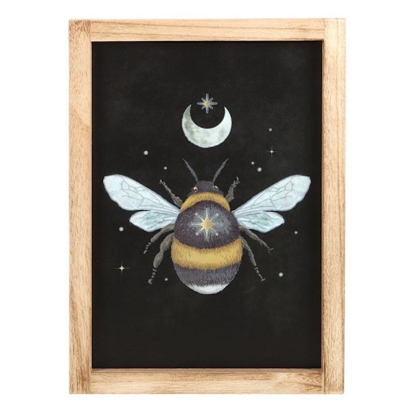 Something Different Bee Inramad Konsttryck En Storlek Svart/Beige Black/Beige One Size
