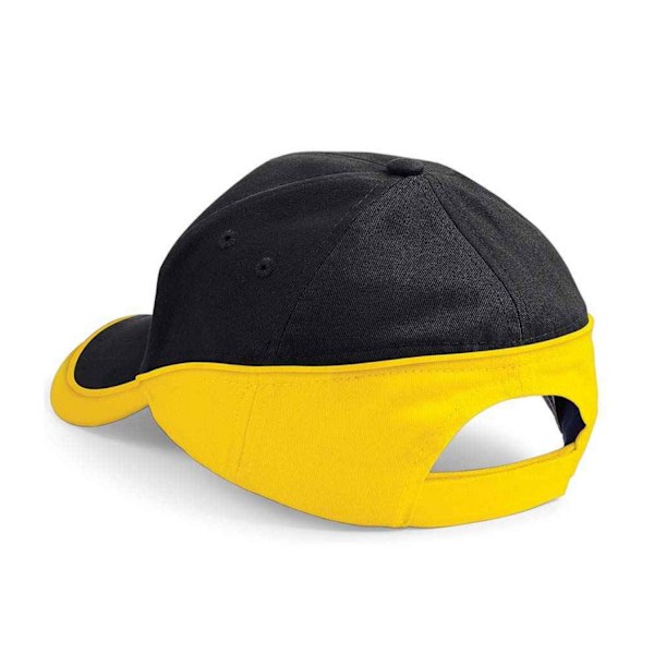 Beechfield Teamwear Competition Cap One Size Svart/Gul Black/Yellow One Size