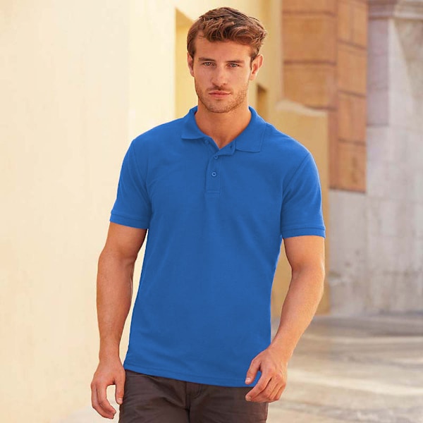 Fruit Of The Loom Mens Iconic Polo Shirt S Heather Royal Blue Heather Royal Blue S