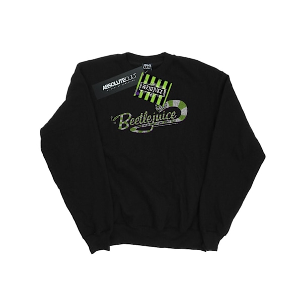 Beetlejuice Sandworm Alt Logo Sweatshirt L Svart Black L
