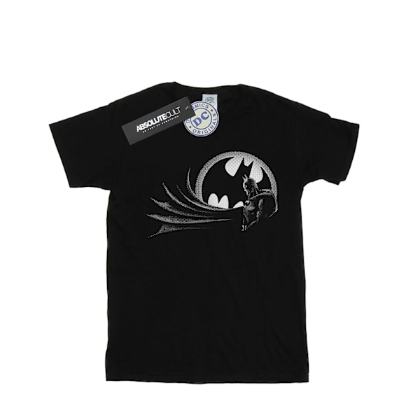 DC Comics Dam/Kvinnor Batman Spot Bomull Boyfriend T-Shirt 3X Black 3XL