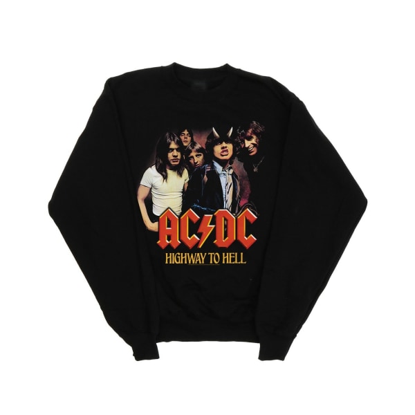 ACDC Boys Highway To Hell Group Sweatshirt 5-6 Years Black Black 5-6 Years
