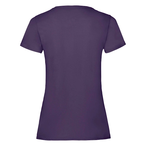 Fruit Of The Loom Dam/Kvinnors Lady-Fit Valueweight Kortärmad T-shirt Purple S