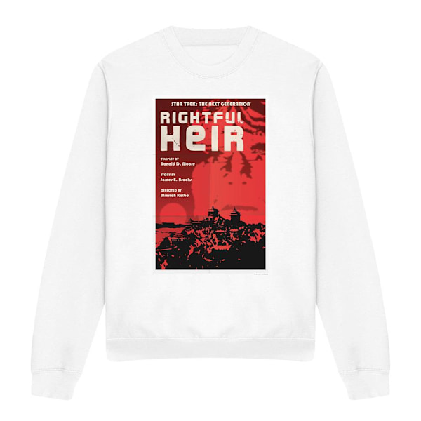 Star Trek Unisex Vuxen The Next Generation Säsong 6 Avsnitt 23 White M