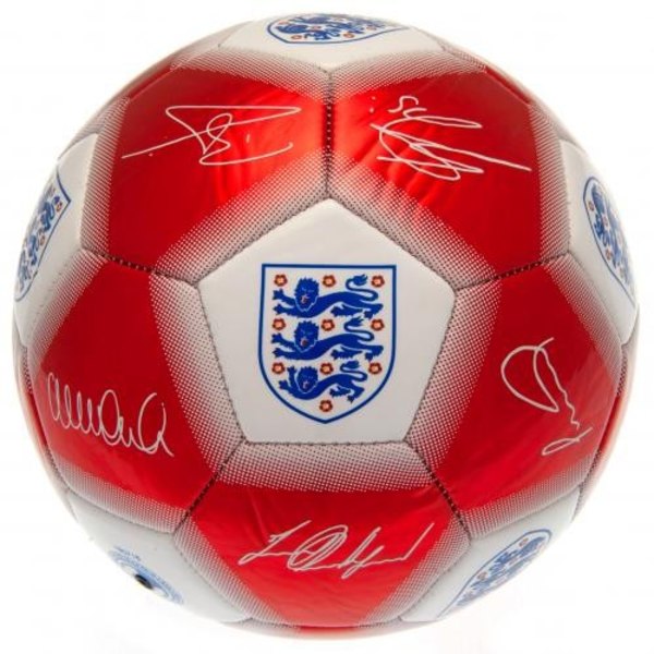 England FA Football Signature Storlek 5 Röd Red Size 5