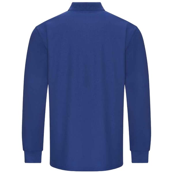 PRORTX Långärmad Pikétröja för Herr 3XL Kungsblå Royal Blue 3XL