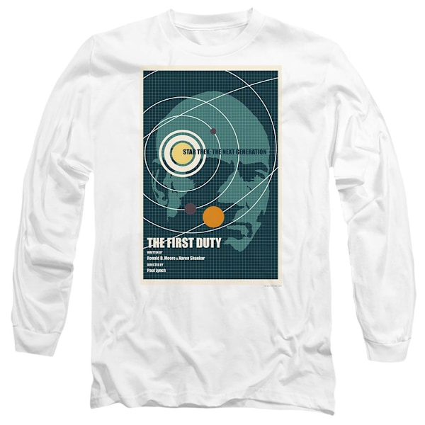 Star Trek Unisex Vuxen The Next Generation Säsong 5 Avsnitt 19 White M