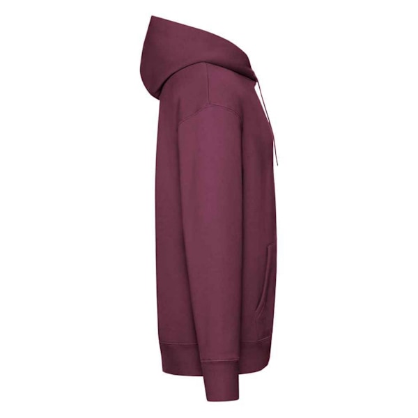 Fruit of the Loom Premium Hoodie S Burgundy för män Burgundy S