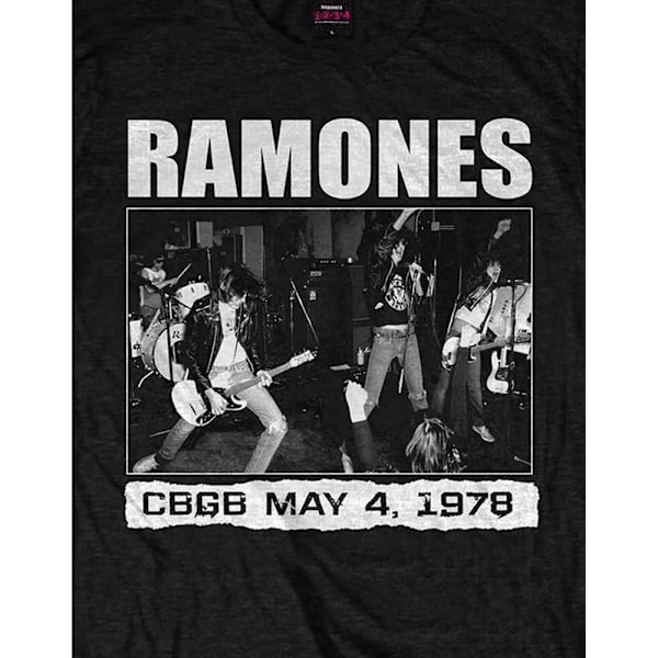 Ramones Unisex Adult CBGB 1978 T-Shirt XL Svart Black XL