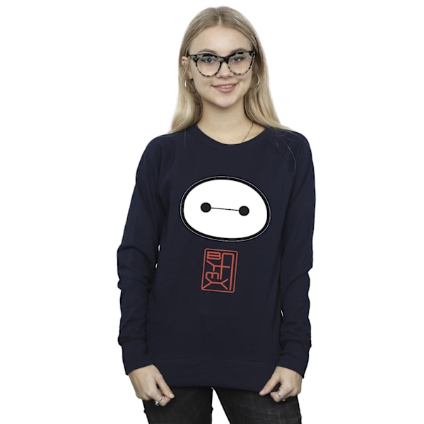 Disney Dam/Kvinnor Big Hero 6 Baymax Ikon Sweatshirt L Marinblå B Navy Blue L