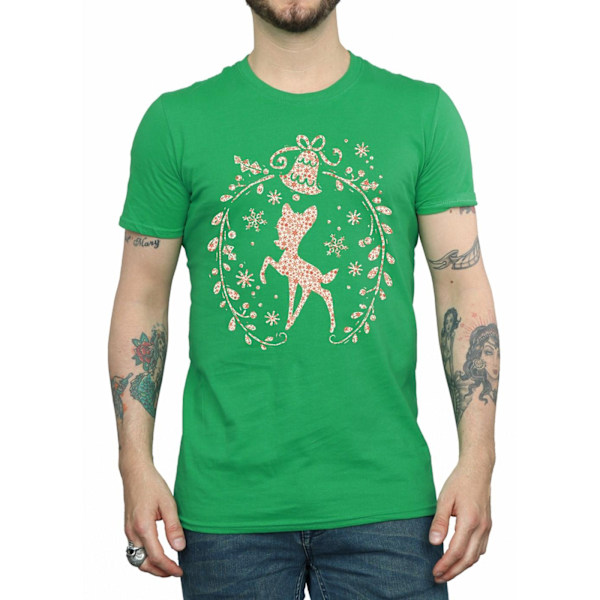 Disney Bambi Julkrans T-shirt XXL Irländsk Grön Irish Green XXL