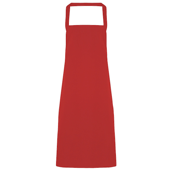 Premier Dam/Kvinnors Slim Förkläde (ingen ficka) / Arbetskläder En Storlek Red One Size