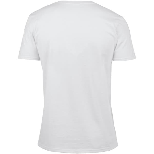 Gildan Herr Soft Style V-ringad kortärmad T-shirt L Vit White L
