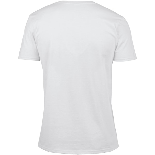 Gildan Soft Style V-halsad kortärmad T-shirt L Vit White L