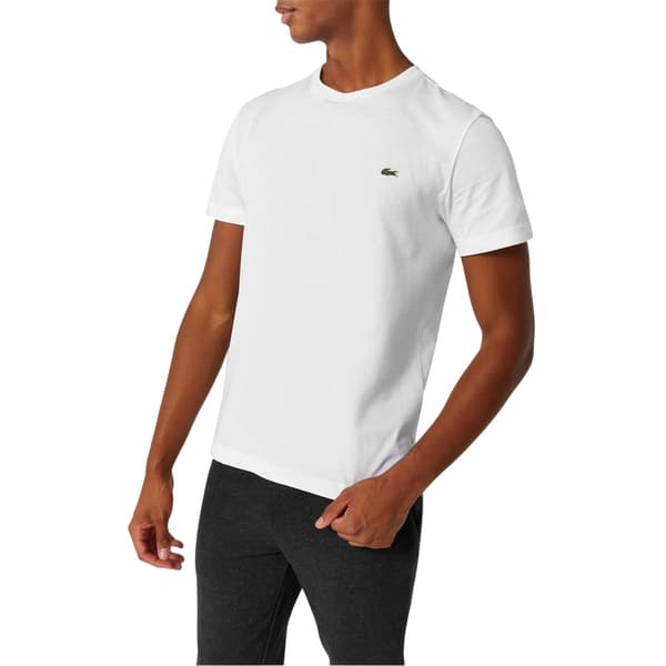 Lacoste Herr Logotyp Premium Bomull T-shirt 6XL Vit White 6XL