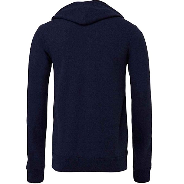 Bella + Canvas Unisex Full Zip Hoodie M Navy Navy M