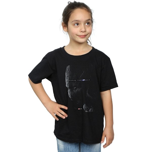 Marvel Girls Avengers Endgame Avenge The Fallen Groot Bomull T-shirt Black 9-11 Years