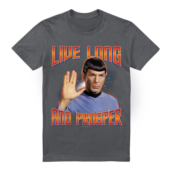 Star Trek: The Original Series Herr Live Long and Prosper Spock Charcoal L