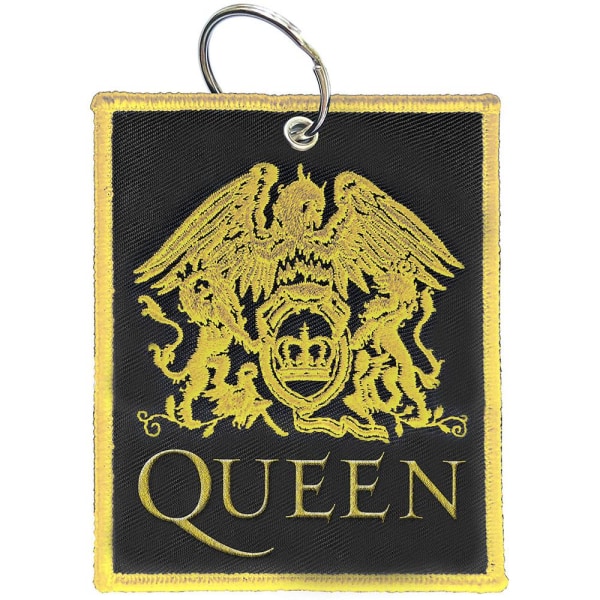Queen Classic Dubbelsidig Patch Nyckelring One Size Svart/Gul Black/Yellow One Size