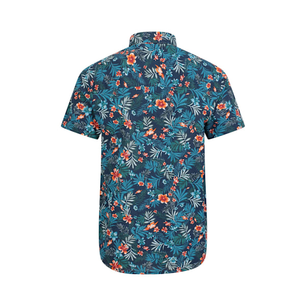 Mountain Warehouse Herr Tropical Floral Kortärmad Skjorta XL Navy XL