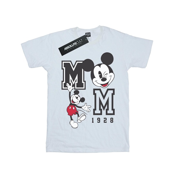 Disney Boys Mickey Mouse Hopp och blink T-shirt 7-8 år Vit White 7-8 Years