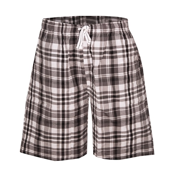 Cargo Bay Vävd Rutig Lounge Shorts för Män S Grå Rutig Grey Check S