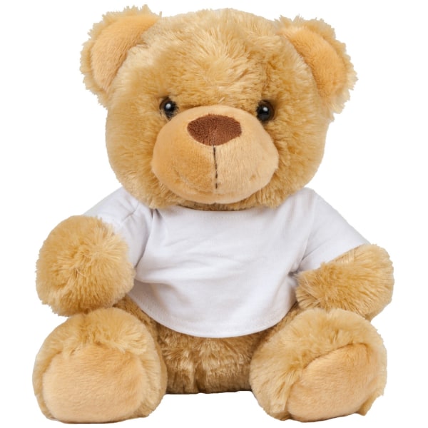 Mumbles barn/barn plysch nallebjörn i en T-shirt S Brun Brown S