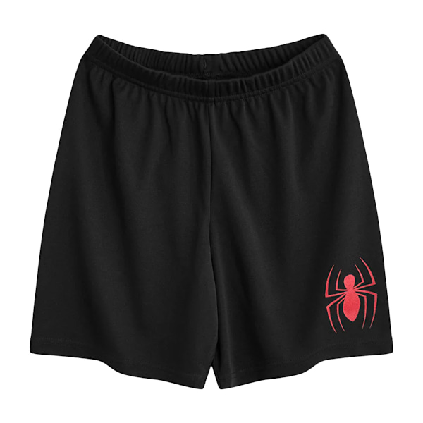 Spider-Man Pojkar Ansikte Kort Pyjamasset 5-6 År Röd/Svart Red/Black 5-6 Years