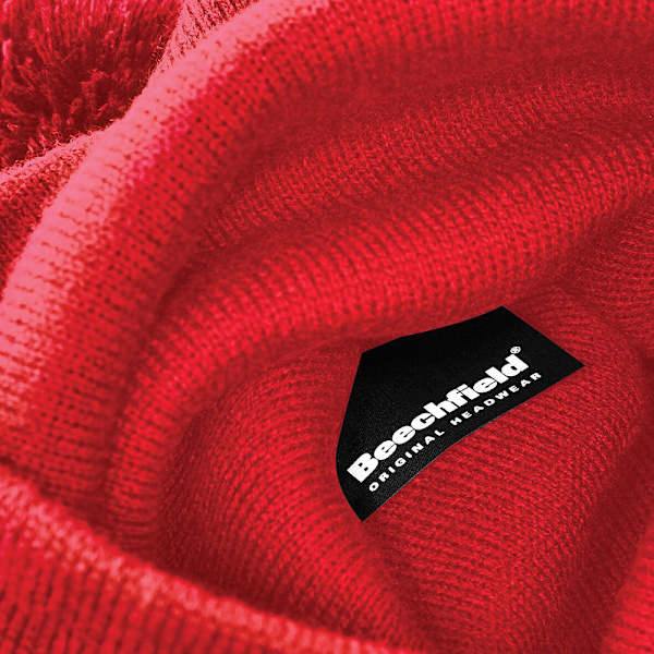 Beechfield Unisex Original Pom Pom Vintermössa En Storlek C Classic Red One Size