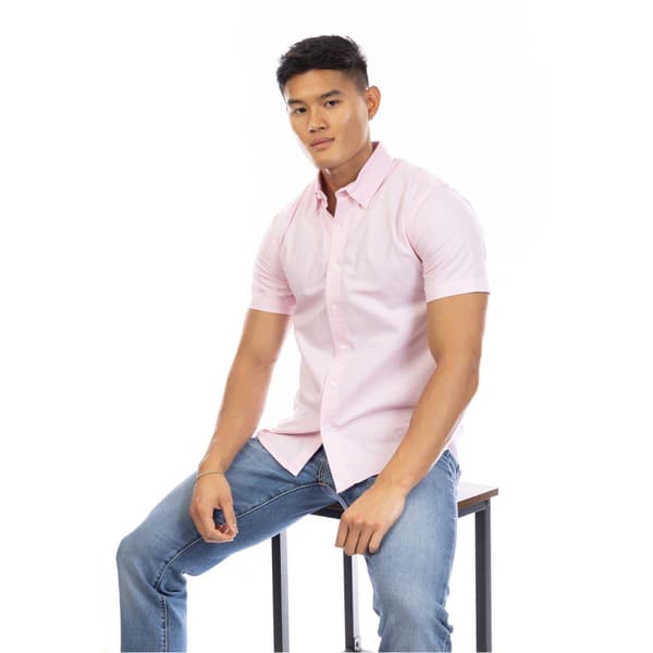 Peter Werth Kortärmad Herrskjorta S Rosa Pink S