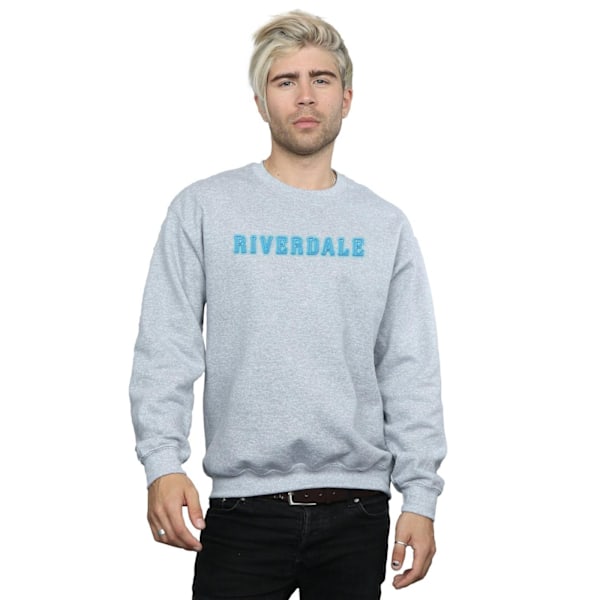 Riverdale Mens Neon Logo Sweatshirt 5XL Sports Grey Sports Grey 5XL