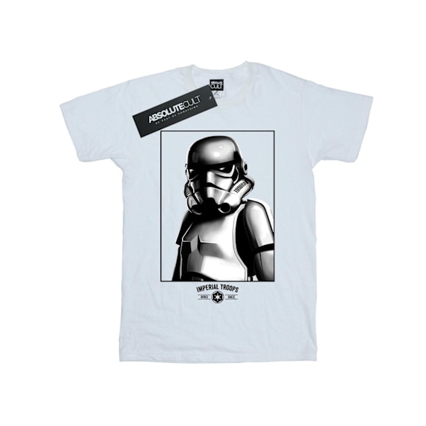 Star Wars Boys Imperial Troops T-shirt 7-8 år Vit White 7-8 Years