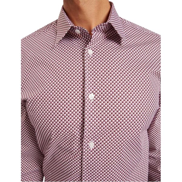 Ted Baker Herrskjorta med geometriskt mönster S Vit White S