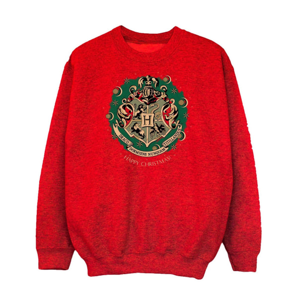 Harry Potter Boys Wreath Christmas Sweatshirt 9-11 Years Red Red 9-11 Years