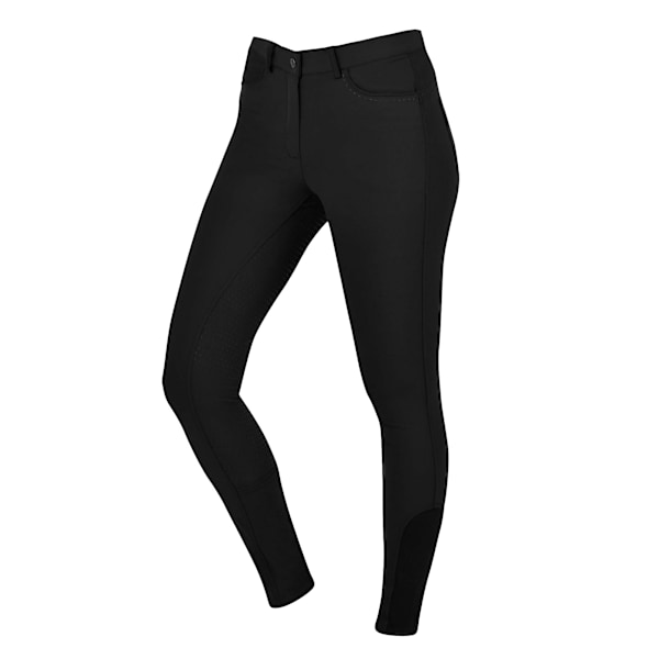 Dublin Womens/Ladies Shelby Full Seat Breeches 10 UK R Svart Black 10 UK R