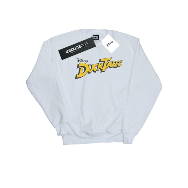 Disney Pojkar Duck Tales Logotyp Sweatshirt 5-6 År Vit White 5-6 Years