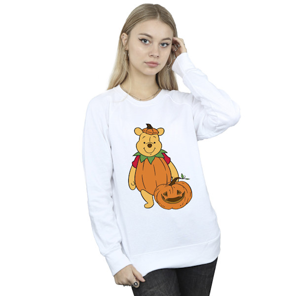 Nalle Puh Dam/Dam Halloween Tröja med Pumpamotiv XXL White XXL