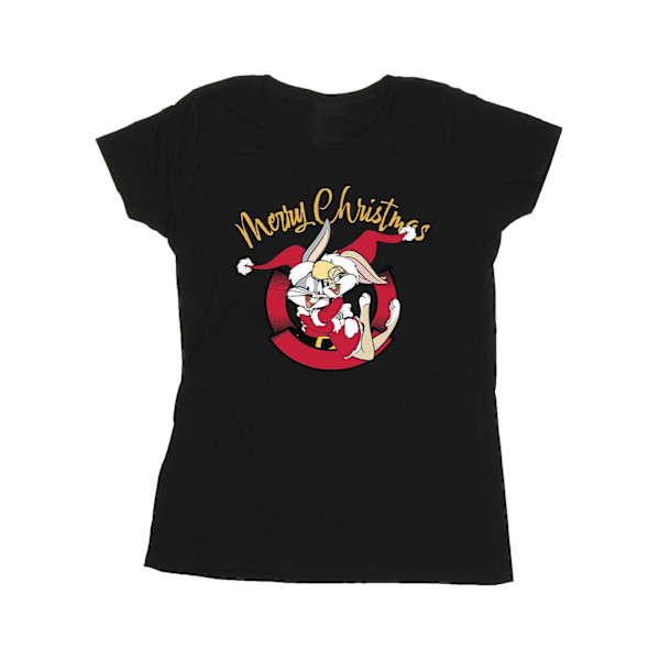 Looney Tunes Dam/Damer Lola God Jul Bomull T-shirt Black L