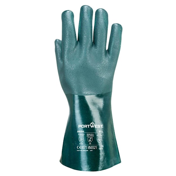 Portwest A835 PVC Handskar 45cm Grön Green 45cm