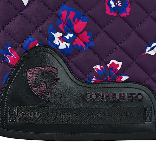ARMA Hyde Park Flowers Hästschabrak 15in - 16.5in Lila/Svart Purple/Black 15in - 16.5in