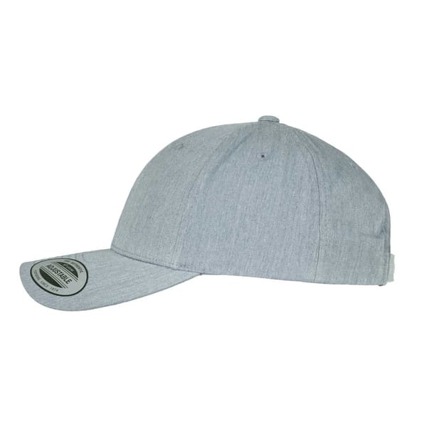 Flexfit Classic Curved Snapback Baseballkeps One Size Heather G Heather Grey One Size