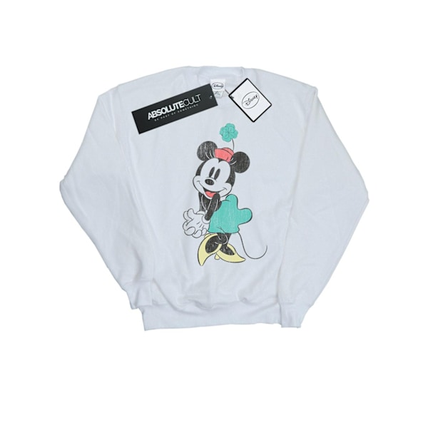 Disney Boys Minnie Mouse Shamrock Hat Sweatshirt 5-6 år Vit White 5-6 Years