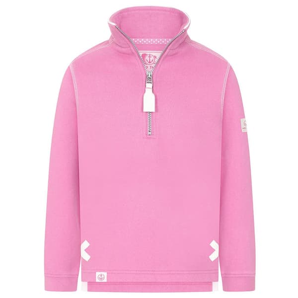 Lazy Jacks Flickor Kvarts Zip Sweatshirt 7-8 År Candyfloss Candyfloss 7-8 Years