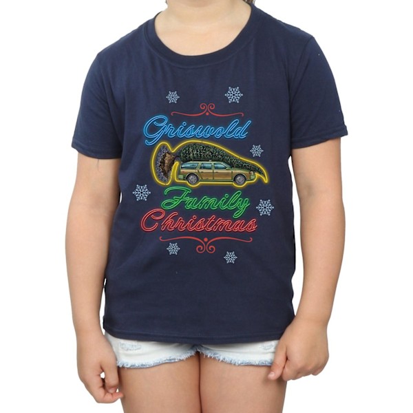 National Lampoon's Christmas Vacation Girls Griswold Family Chr Navy Blue 5-6 Years